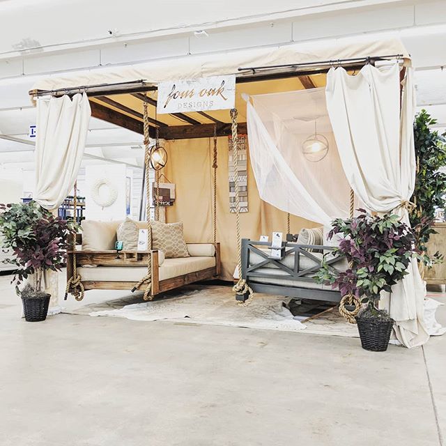 Come Check Us Out This Weekend In Atlanta And Get Your Bed Swing Before The Season Starts! We Have Swings IN STOCK! .
.
#fouroakbedswings #bedsaremadeforswinging #hangingbed #southerncharm #interiordesign #design #madeinamerica #madeinthesouth