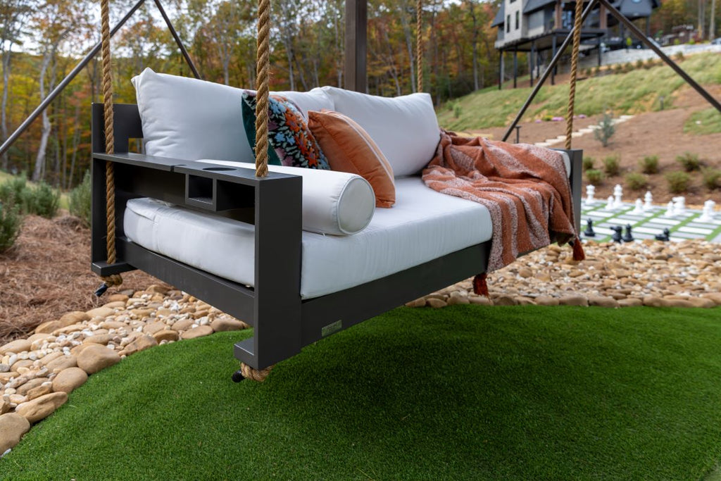 Embrace the New Trend: Bed Swings & Outdoor Living at Four Oak Beds Swings
