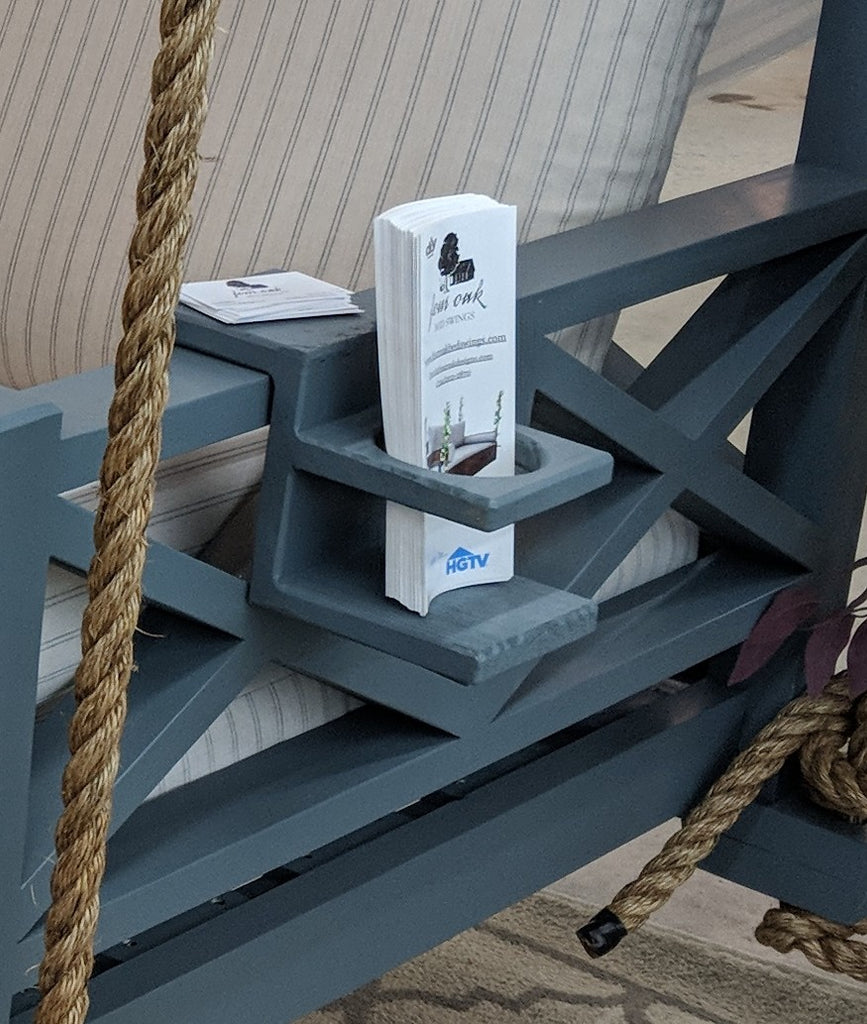 Cup Holder Attachment For Porch Swing