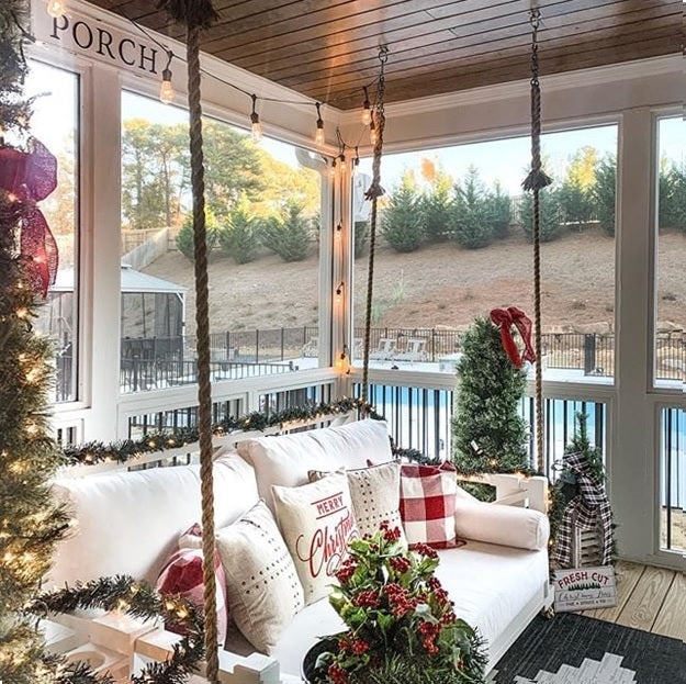 Decorating Your Porch Bed for the Holidays