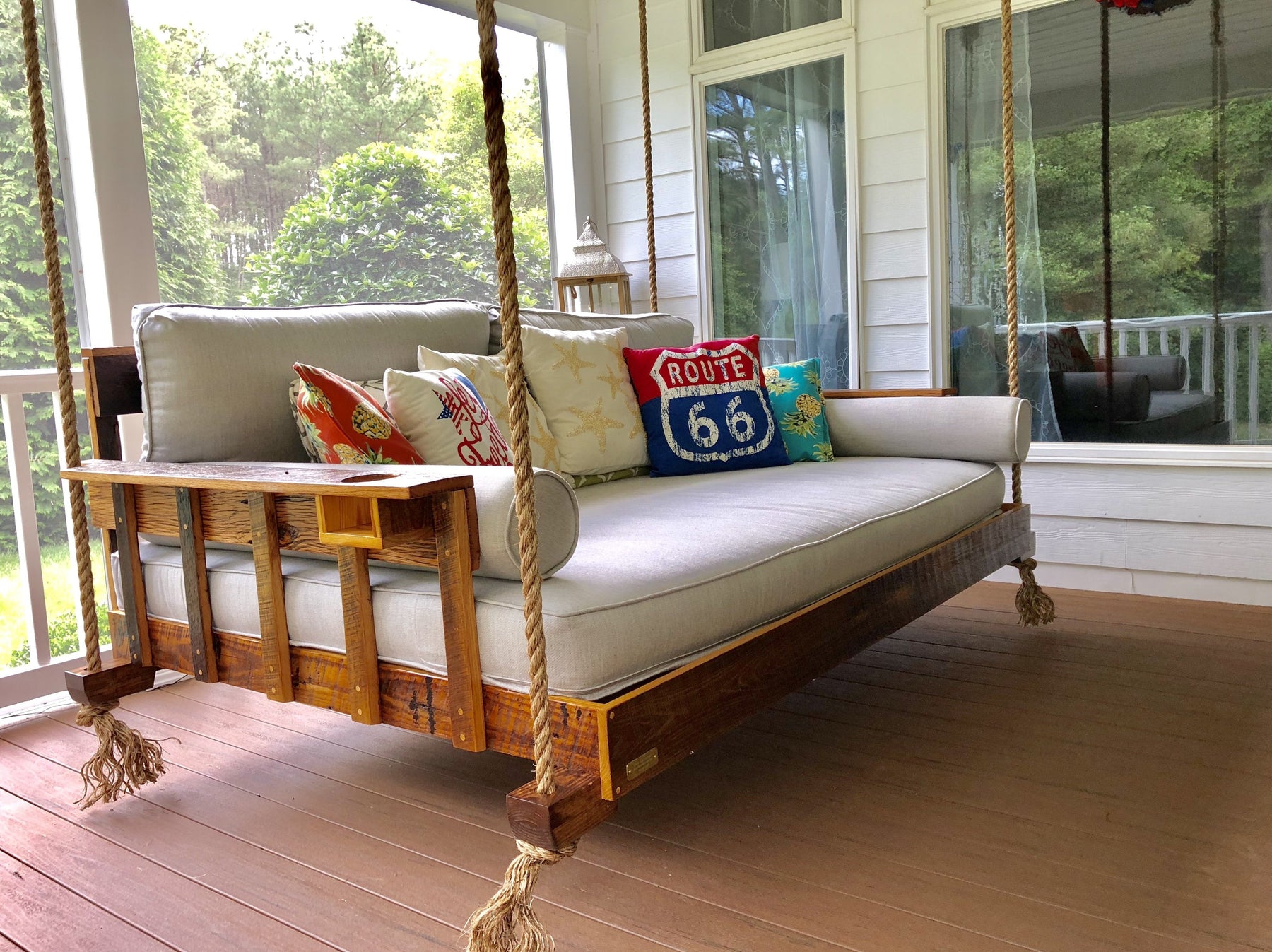Swing top sofa bed